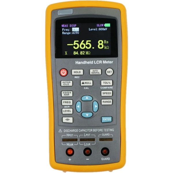 Tragbares LCR-Messgerät 100 Hz ~ 10 kHz 0,2% Genauigkeit Digitaler Brückentester ET431 Hochpräziser digitaler Kapazitäts-Induktivitäts-Widerstandsmesser-Tester