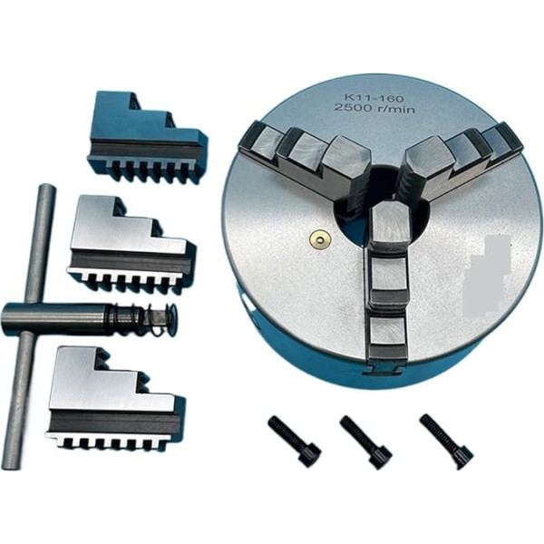 Grozāms gultnis 160mm virpošanas virpas turētājs CNC virpas turētājs K11-160 Pašcentrējošais virpas turētājs Scroll Chuck