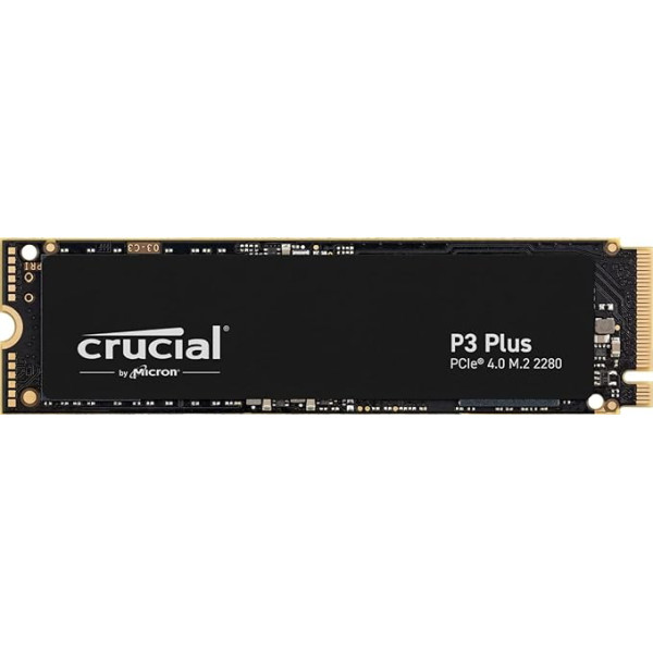 Crucial P3 Plus SSD 4TB M.2 PCIe Gen4 NVMe iekšējais SSD, 4800 MB/s nolasīšanai, 4100 MB/s ierakstīšanai, saderīgs ar klēpjdatoriem un galddatoriem, SSD cietais disks - CT4000P3PSSD801