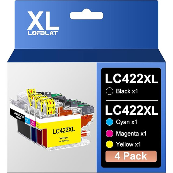 LC422XL LC422 XL LC-422 XL iespiedpapīru kasetnes, kas paredzētas aizvietošanai ar Brother LC-422VAL LC422 LC-422XL kasetnes priekš Brother MFC-J5340DW MFC-J5345DW MFC-J5740DW MFC-J6540DW MFC-J6940DW MFC-J5340DWE
