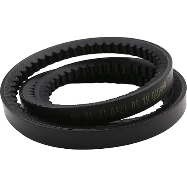 Othmro Trīsstūra josta Rūpnieciskā josta BX50 Drive V-Belt Iekšējais apkārtmērs 127 cm Rūpnieciskās jaudas gumijas piedziņas siksnas rezerves siksnas zobrata siksna virpām Galda zāģi Lentzāģi Melns