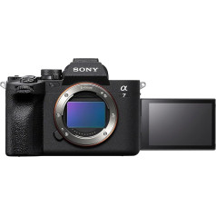 Sony α 7 IV | Pilna formāta bezspoguļa kamera (33 MP, reāllaika autofokuss, 10 kadru/s 4K60p, noliektais skārienekrāns, Z akumulators ar lielu ietilpību), melna