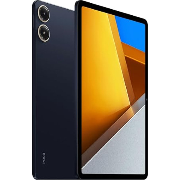 Xiaomi Poco Pad planšetdators 12,1 collas, 8GB RAM + 256GB ROM, 2024 Android planšetdators WiFi Pad, 1600 x 2560 izšķirtspēja, 120 Hz displejs, 10000 mAh akumulators, 33 W ātrā uzlāde (zils)