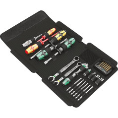 Wera 05035927001 Kraftform Kompakt SH 1 Plumbkit Multi-instrumentu komplekts, 25 gabali augstas kvalitātes somiņā