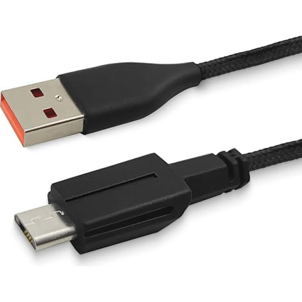 USB lādēšanas kabelis, kas saderīgs ar Alienware vadu/bezvadu spēļu peli 610M, pīts, ātras pārraides rezerves USB lādēšanas kabelis, piemērots Alienware 610M spēļu pelei