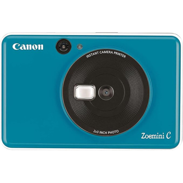 Canon Zoemini mobilais mini fotoprinteris ( akumulators, 5 x 7,5 cm fotogrāfijas, ZINK drukāšana bez tintes, mobilajiem tālruņiem iOS un Android, izmantojot Bluetooth, 160 g