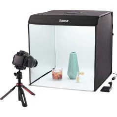 Hama Photo Box, 50 x 50 cm (Photo Studio, Mini Photo Studio, Light Box, Light Box, Mini Light Box, White Box, Green Screen, Light Tent, Photo Cube, for Product Photography, Influencer Accessories,