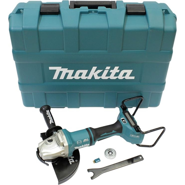 Makita DGA901ZKU2 Akumulatora leņķa slīpmašīna 2 x 18 V ar Bluetooth (bez akumulatora, bez lādētāja) transportēšanas futrālī