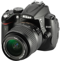 Nikon D5000 SLR-Digitalkamera (12 megapikseļu, Live-View, HD-Videofunktion) Kit inkl. 18-55 mm 1:3,5-5,6G VR Objektiv (bildstab.)