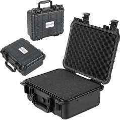 Arebos Camera Case 15 L Hard Shell Camera Case / Universāls regulējams / Universāls futrālis Foto futrālis ar ieliktni kameras objektīviem un piederumiem / Apbruņojuma futrālis / Izturīgs pret triecieniem, putekļu un laikapstākļu iedarbību,