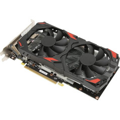 Jectse Gaming Grafiskā karte RX 580 8GB 256Bit GDDR5 HDMI PCIe 3.0 videokarte 8K 2 ventilatoru grafiskā karte Atbalsta DisplayPort, DVI-D porti