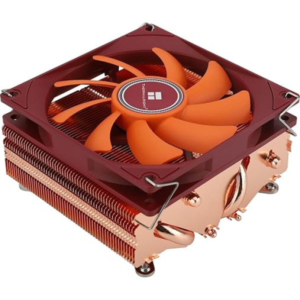 Thermalright AXP90 X53 pilna zema profila ITX CPU dzesētājs ar 92 mm tievu PWM ventilatoru 2700RPM ātrgaitas ITX CPU ventilatoram, tīra vara versija, Intel LGA1150/1151/1200/1700/AMD AM4/AM5