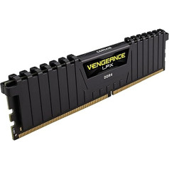 Corsair Vengeance LPX 64GB (4x16GB) DDR4 3200 (PC4-25600) C16 1.35V galddatora atmiņa melna