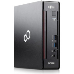 Fujitsu ESPRIMO Q556 PC Mini galddators CPU Intel i5-6400T, RAM 8GB DDR4, SSD 240GB, DVD atskaņotājs, integrēts WLAN, Windows 10 Pro (vispārēji pieejams)