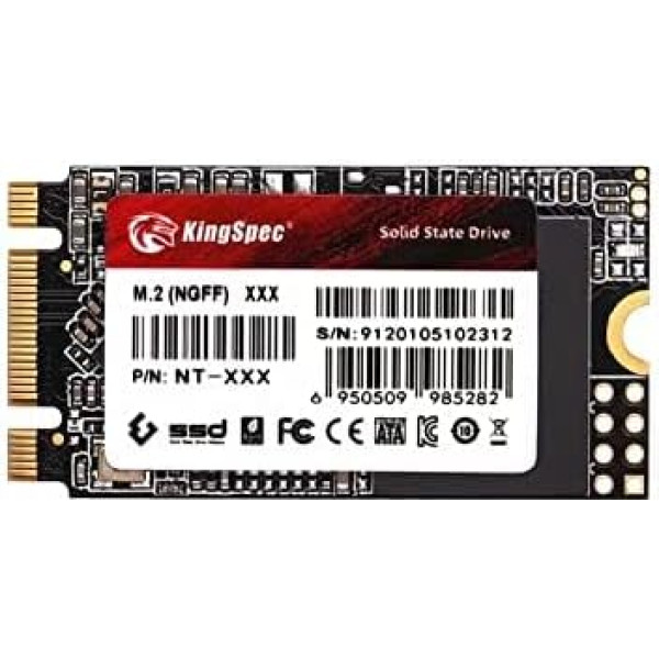 KingSpec M.2 SATA SSD, 512GB 2242 SATA III 6Gbps iekšējais M.2 SSD, īpaši plāns NGFF SSD disks galddatoriem un klēpjdatoriem