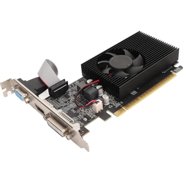 GT 730 4GB DDR3 128 bitų vaizdo plokštė Kompiuterio kompiuterio žaidimų vaizdo plokštė GPU, HDMI, DVI, VGA, PCI Express X16 2.0, ventiliatorius, itin kompaktiška