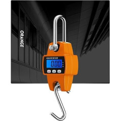 Digitale Hängewaage, Mini-LCD-Digital-300-kg-Hängewaage, tragbar, industrielle elektronische Hochleistungs-Gewichtshaken-Kranwaage, for Zuhause, Bauernhof, Werkzeug für Baustellenjagd, Marktfischerei