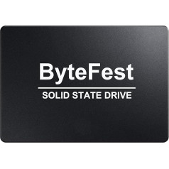 ByteFest SSD 64 GB 2,5 collu SATA III 7 mm, iekšējais SSD cietais disks datoriem un klēpjdatoriem