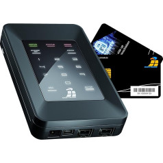 Digittrade HS256S Ārējais cietais disks 250 GB SSD 2 5 collu augstas drošības mobilais cietais disks USB 2.0 ar 256 bitu AES aparatūras šifrēšanu, viedkarti un PIN kodu