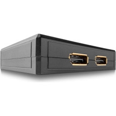 LINDY 38414 2 portu divvirzienu DisplayPort 1.2 divvirzienu slēdzis