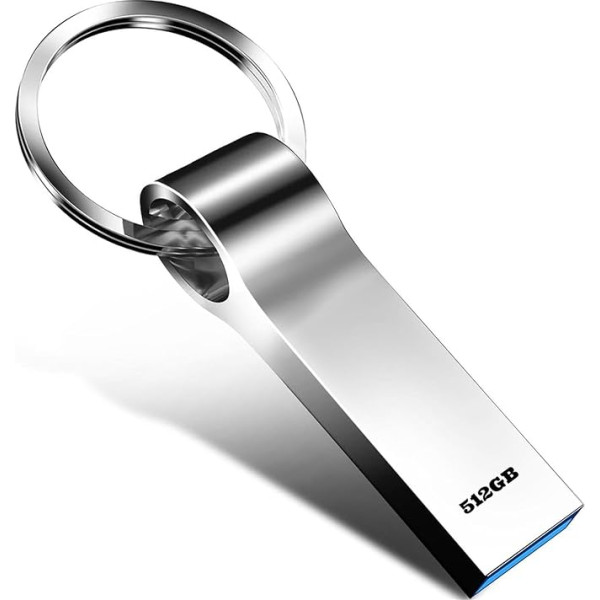 destuu USB zibatmiņas disks 512GB USB 3.0 zibatmiņas disks ātrgaitas atmiņas zibatmiņas metāla ūdensizturīgs USB zibatmiņas disks Mini portatīvais datu glabāšanas pendrive datoram/galda datoram/lapturam/automobilim