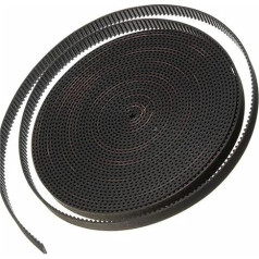 RAHBI 5 Meter GT2 Open Timing Belt Width 9mm/10mm/12mm/15mm/20mm, 2GT Belt for 3D Printer leisurely (Size : 9mm)