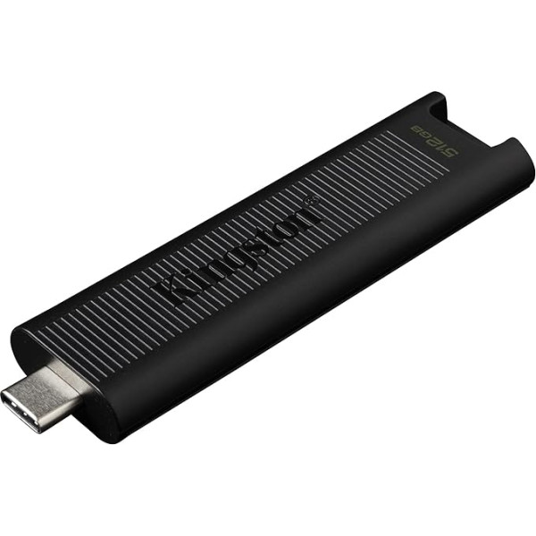 Kingston DataTraveler Max - 512 GB - USB 3.2 Gen 2 - C tipa zibatmiņas disks līdz 1000 MB/s lasīšanai un 900 MB/s rakstīšanai