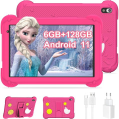 YUMBOT Kids Tablet 8 collu Android 11 mācību planšetdators ar WiFi Bluetooth 1280 x 800 6GB RAM 128GB ROM Quad Core 4000mAh Dual Camera Google Play Vecāku kontrole Tablet 3-14 gadiem