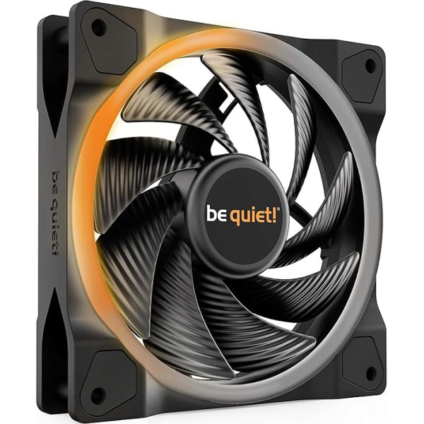 klusēt! Light Wings BL073 120 mm PWM ātrgaitas ventilators ARGB Lighting Quiet Case Fan 4-Pin