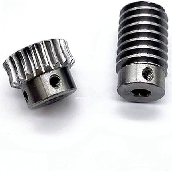 Rezerves daļas, Motocikli, 1M Worm Gear 1: 20/30/40/40/50 ātruma attiecība 40cr Precision Worm 6/8MM (izmērs: Worm, krāsa: 30T 6MM) (krāsa: 20t 8mm, izmērs: 8mm) (krāsa: 20t 10mm, Si