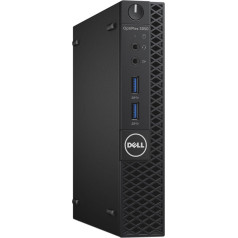 Dell Optiplex 3050 Micro, Intel Core i5-6500T, 8 GB DDR4 RAM, 256 GB cietvielu SSD SSD tastatūra un pele, Windows 10 Pro (atjaunots)