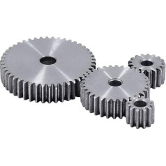 LYMFE Rūpnieciskās Stirnradgetriebe 1M44Teeth 1m45Teeth Zahnstange Stirnrad Präzisionsmaschinenindustrie 45 Stahlgetriebe CNC Ritzel (izmērs : 6mm, krāsa : 44 zobi)