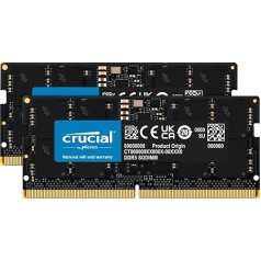 Crucial RAM 16GB komplekts (2x8GB) DDR5 4800MHz CL40 portatīvo datoru atmiņas CT2K8G48C40S5