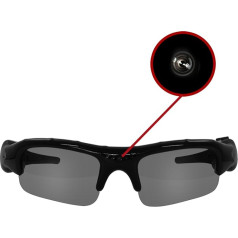 Eaxus® Action Videobrille/Spionbrille/Kamerabrille. Actionkamera mit Sonnenbrille - mini Kamera und Mikrofon. Versteckte Videokamera, videokamera, videokamera VGA Überwachungskamera.