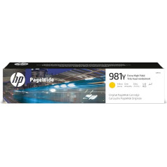 HP 981Y (L0R15A) Gelb Original PageWide Druckerpatrone mit sehr hoher Reichweite für HP PageWide Enterprise, XXL