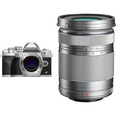 Olympus OM-D E-M10 Mark IV Micro Four Thirds sistēmas kamera un objektīvs M.Zuiko Digital ED 40-150 mm F4-5.6 II, telefoto tālummaiņa