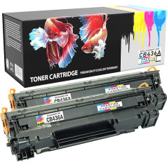 Prestige Cartridge CB436A 36A 2-er Pack Toner kompatibel für HP Laserjet P1505, P1505N, M1120 MFP, M1120N, M1520, M1522 MFP, M1522N, M1522NF, P1506