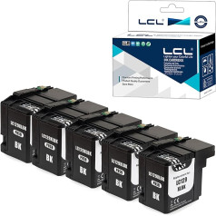 LCL saderīga tintes kasetne LC129 LC129XL LC129XLBK LC125XL (5 melnas krāsas), kas paredzēta Brother MFC-J6520DW