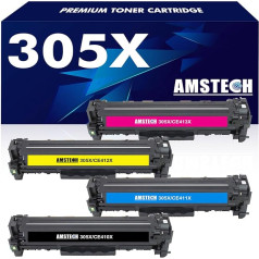 305X CE410X Toneris saderīgs ar HP 305X 305A CE410X CE410A Laserjet Pro 400 Color M475dw M475dn M451nw M451dn M451dw M475 Laserjet Pro 300 Color M351a M375nw M475nw M475 375 M351 CE411A CE412A