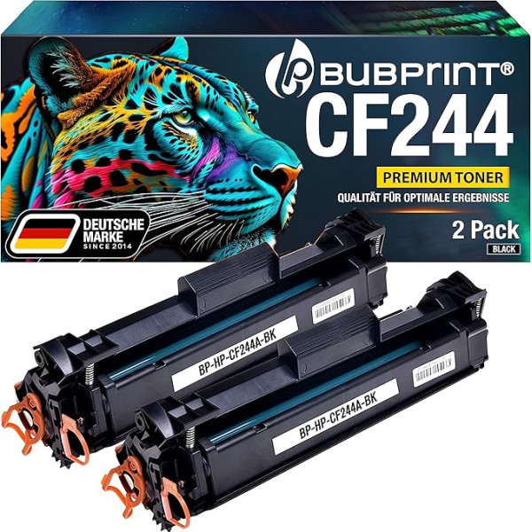 2 Bubprint Toneriai, suderinami su HP CF244 A 44 A, skirti LaserJet PROM15 Jetpro M15 W LaserJet PROM17 Jetpr OM17 A LaserJet M17 W LASERJETM28 A LaserJet M28 W