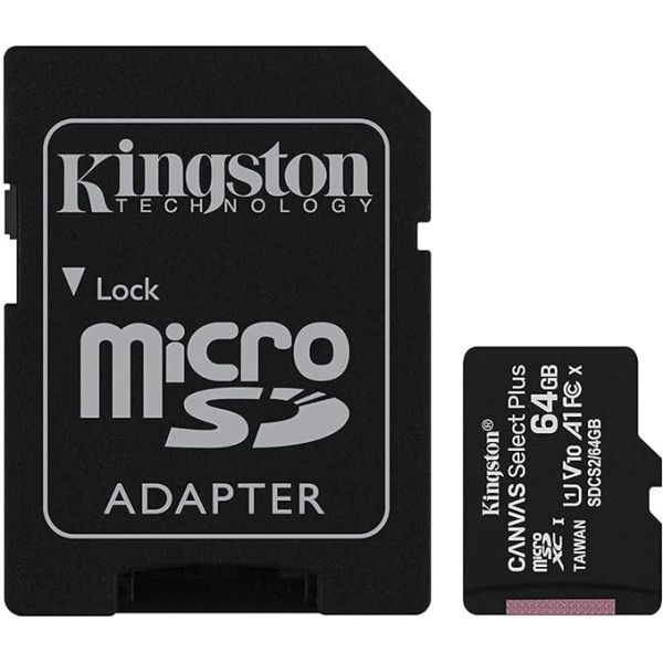 Oriģinālā Kingston MicroSD 64 GB atmiņas karte Samsung Galaxy J7 / J7 Duos - 64 GB