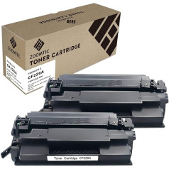 ZOOMTEC saderīgs CF226A 26A melns CF226X 26X tonera kārtridžs priekš HP Laserjet Pro MFP M426dw M426fdn M426fdw M402dw M402dne M402dn M402d M402dn M402n M402dn (2 melni)