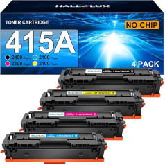 HALLOLUX 415A toneris W2030A suderinamas su HP 415A 415X W2030X, skirtas HP Color Laserjet Pro MFP M479fdw M454dw M479fnw M479dw M479fdn M479fdn M454dn M479 M454 W2031A W2031A 2A 2A 2A W2033A W2031X W2032X W2033X