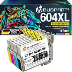 Bubprint 4 604XL kasetnes, kas saderīgas ar Epson 604 XL Expression Home XP 2200 XP 2205 XP 3200 XP 3205 XP 4200 XP 4205 Workforce WF 2910DWF WF 2930DWF WF 2935DWF WF 2935DWF WF WF 2950DWF daudzpakas