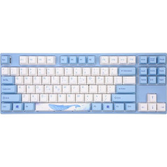 Varmilo VEA87 Sea Melody TKL spēļu tastatūra, MX brūna, balta LED, ASV izkārtojums