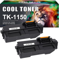 Cool Toner saderīga tonera kasetne, kas paredzēta Kyocera TK1150 TK-1150 TK 1150 ECOSYS P2235dn P2235dw P2235 M2735 M2135 M2635 M2735dw M2135dn M2635dn (melna, 2 )