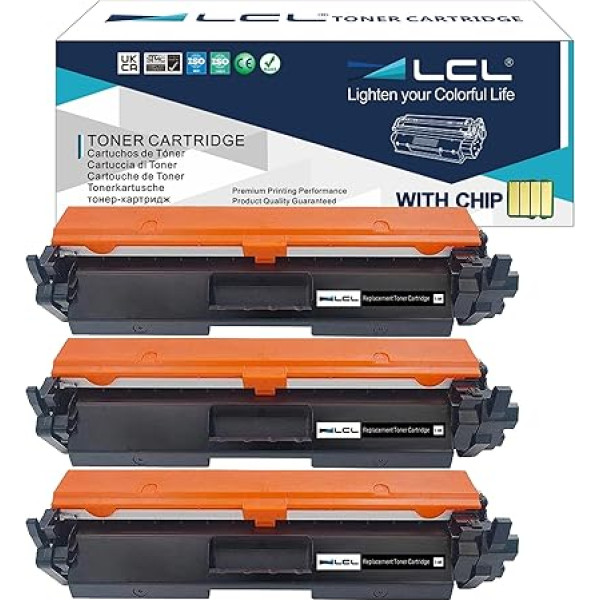 LCL 30A CF230A (3 juodos spalvos) suderinamas toneris, skirtas HP LaserJet Pro M203dn 203dw MFP M227fdw 227sdn