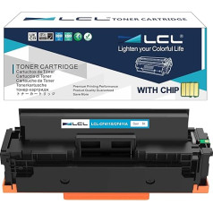 LCL Kompatibel Tonerkartusche 410A 410X CF411A CF411X 5000 Seiten (1 Cyan) Ersatz für HP Color LaserJet Pro MFP M477fnw MFP M477fdn MFP M477fdnw MFP M452dn MFP M452dw MFP M452nw MFP M452dw MFP M377dw