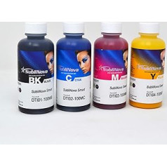 Ink Tec Sublinova Smart DTI sublimaciniai dažai 100 ml 4 spalvų rinkinys (C, M, Y, K)