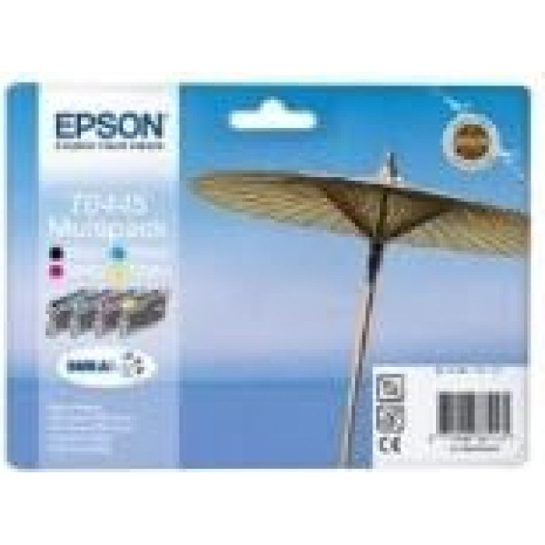 Original Großpackung - Epson T0441 T0442 T0443 T0444 Tintenstrahldrucker-Patronen in einfacher Versandverpackung Originalfolie